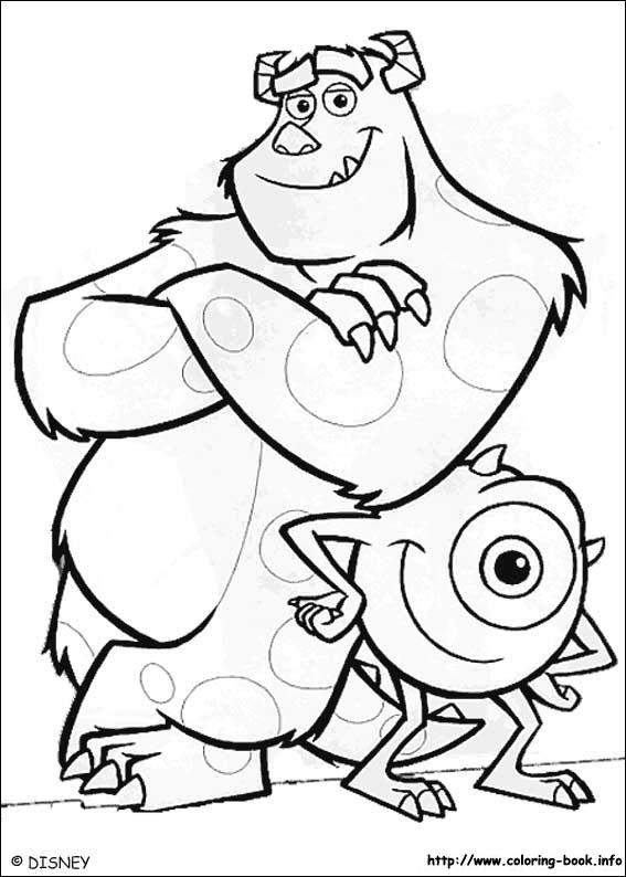 Monsters, inc. coloring picture